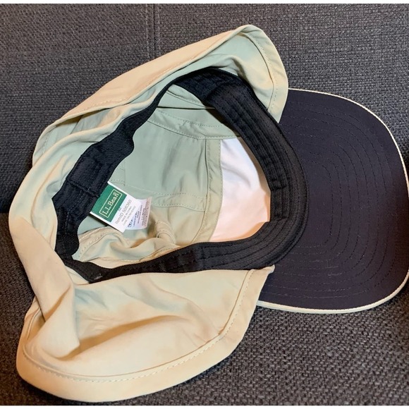 LL Bean Tan Hat Cap Hunting Fishing Duck Bill Safari Mens Sz Medium #506360 EUC! - Picture 7 of 9